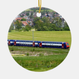 Adorno De Cerámica S-Bahn-7z5 tren en el país de Europa Ornament