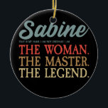 Adorno De Cerámica Sabine Nombre I Vintage Beach I Personalizado Sabi<br><div class="desc">Sabine Nombre I Vintage Beach I Personalized Sabine Gift. Regalo perfecto para tu padre, mamá, papá, hombres, mujeres, amigos y familiares en el Día de Acción de Gracias, Día del Navidad, Día de la Madre, Día del Padre, 4 de julio de 1776 Día independiente, Día de los Veteranos, Día de...</div>