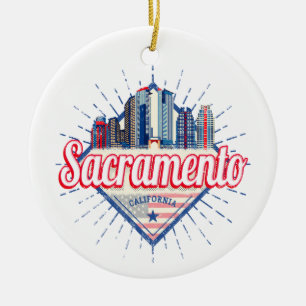 Adorno De Cerámica Sacramento California Estados Unidos