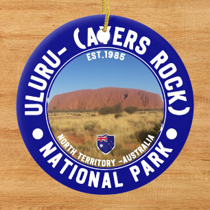 Adorno De Cerámica Sacred Rock of Australia – Uluru National Park