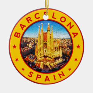 Adorno De Cerámica Sagrada Familia Barcelona