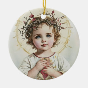 Adorno De Cerámica Sagrado Corazón de Jesús, Católico, Divina Miseric