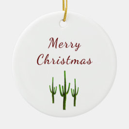 Adorno De Cerámica Saguaro Cactus