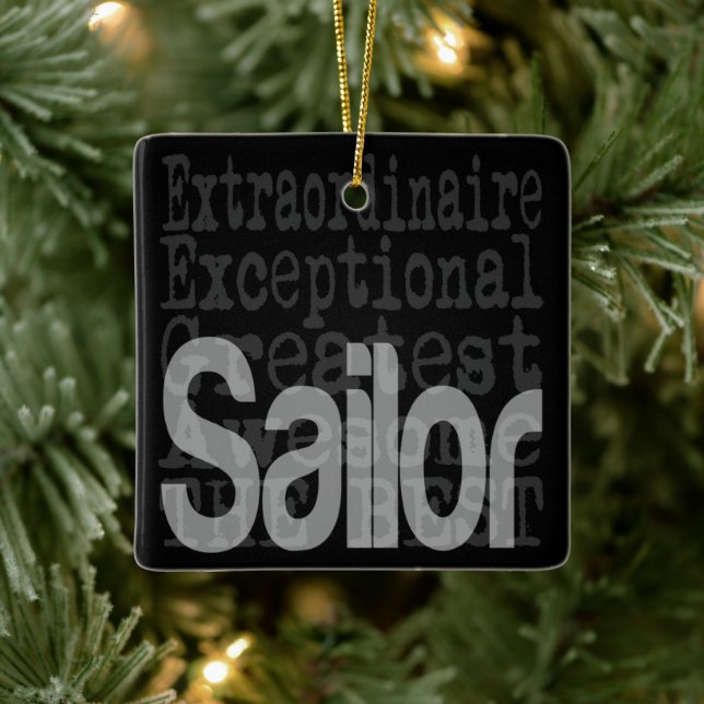 Adorno De Cerámica Sailor Extraordinaire (Árbol)