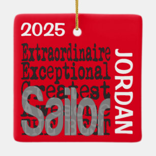 Adorno De Cerámica Sailor Extraordinaire PERSONALIZADO