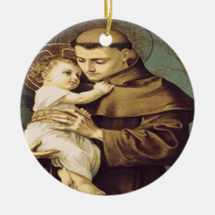 Adorno De Cerámica Saint Anthony Padua