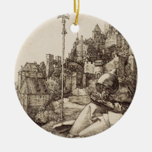 Adorno De Cerámica Saint Anthony Reading por Albrecht Durer