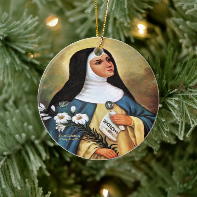 Adorno De Cerámica Saint Beatrix of Silva (Árbol)