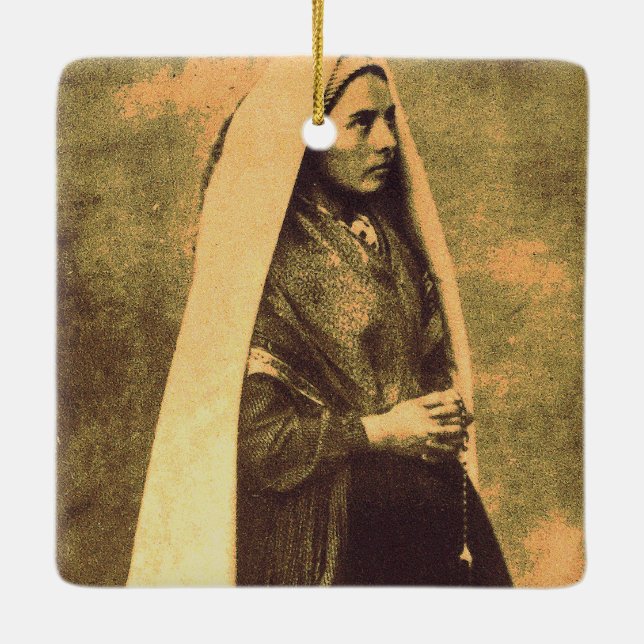 ADORNO DE CERÁMICA SAINT BERNADETTE SOUBIROUS (Reverso)