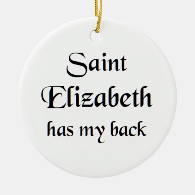 Adorno De Cerámica saint elizabeth Mug (Frente)