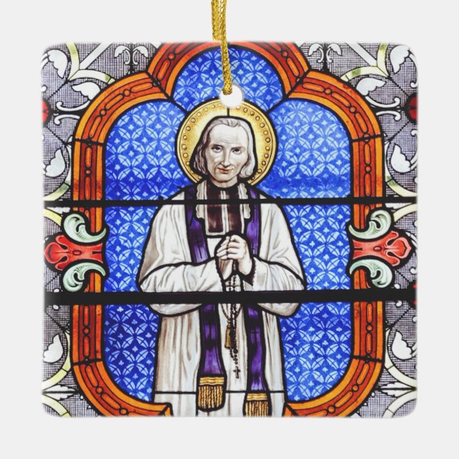 Adorno De Cerámica Saint Jean Baptiste Marie Vianney (Anverso)