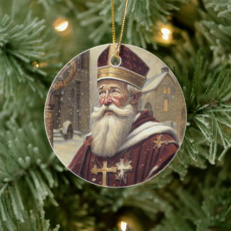 Adorno De Cerámica Saint Nicholas Ornament