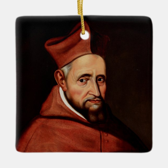 Adorno De Cerámica Saint Robert Bellarmin (Anverso)