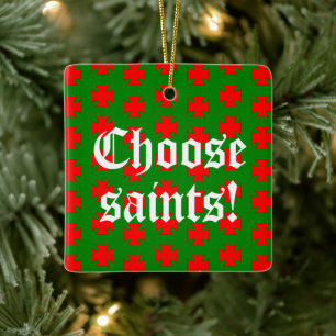 Adorno De Cerámica Saints_Aplenty Eslogan Plaza (Ed. Navidad 1)