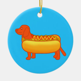 Adorno De Cerámica Salchicha Adorable Dachshund