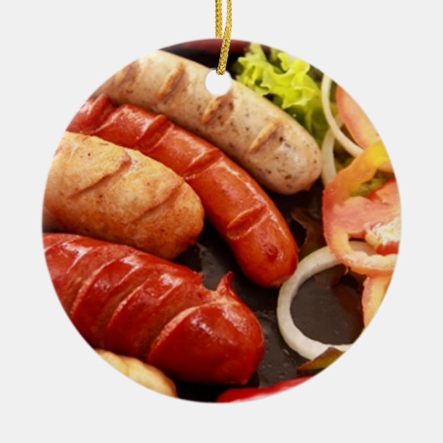 Adorno De Cerámica Salchichas (Frente)