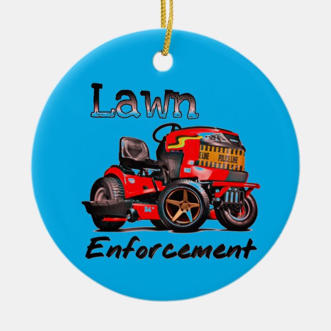 Adorno De Cerámica Salgan de mi césped ahora (Frente)