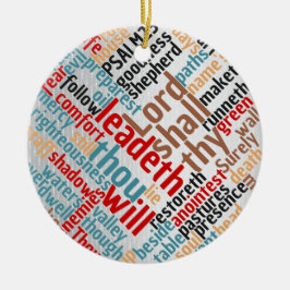 Adorno De Cerámica Salmo 23 Navidades cristianos