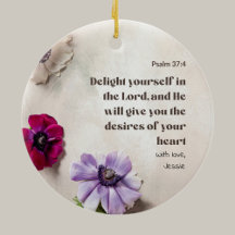 Salmo personalizado 37:4 Delight in the Lord