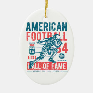 Adorno De Cerámica Salón de la Fama del Fútbol Americano