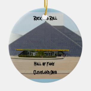Adorno De Cerámica Salón de la Fama del Rock and Roll Cleveland,Ohio