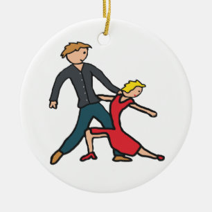 Adorno De Cerámica Salsa Dancing