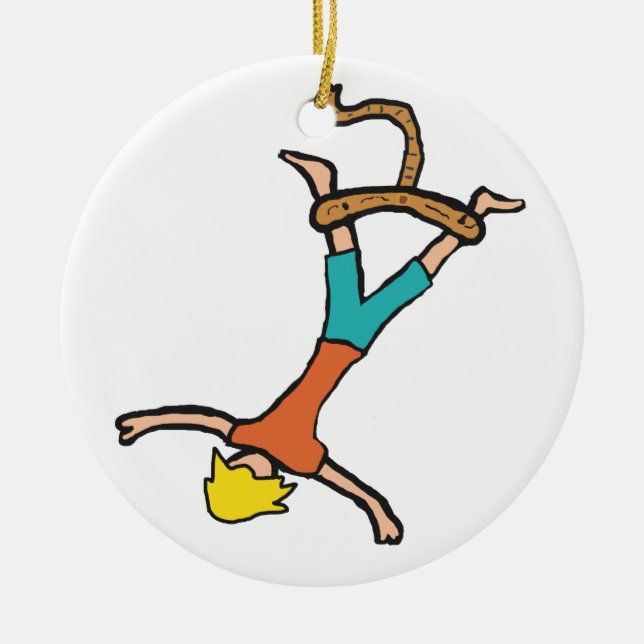 Adorno De Cerámica Salto de Bungee (Frente)