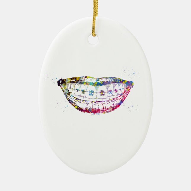 Adorno De Cerámica Saltos de dientes (Frente)