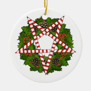 Adorno De Cerámica Saludo Santa