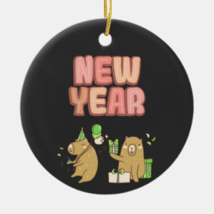 Adorno De Cerámica ¡Saludos a un nuevo comienzo!