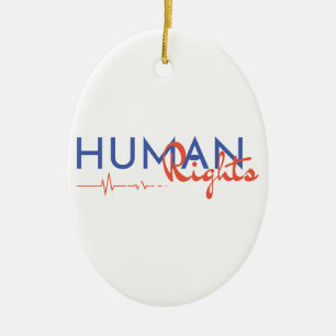 Adorno De Cerámica Salvamento de los derechos humanos
