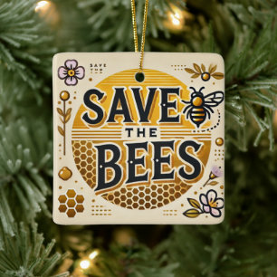 Adorno De Cerámica Salvar las abejas