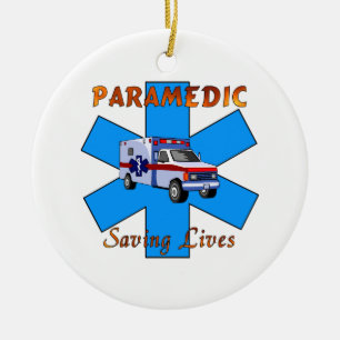 Adorno De Cerámica Salvares vidas del paramédico