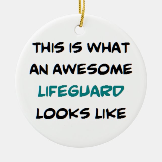 Adorno De Cerámica salvavidas, genial (Frente)