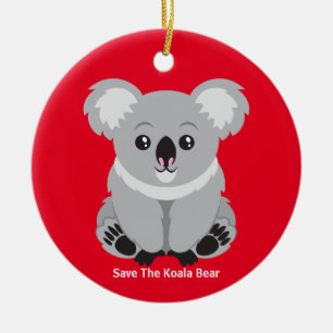 Adorno De Cerámica Salvemos El Oso Koala