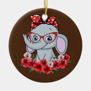 Adorno De Cerámica Salven A La Elefante Madre De La Elefante Mujer De
