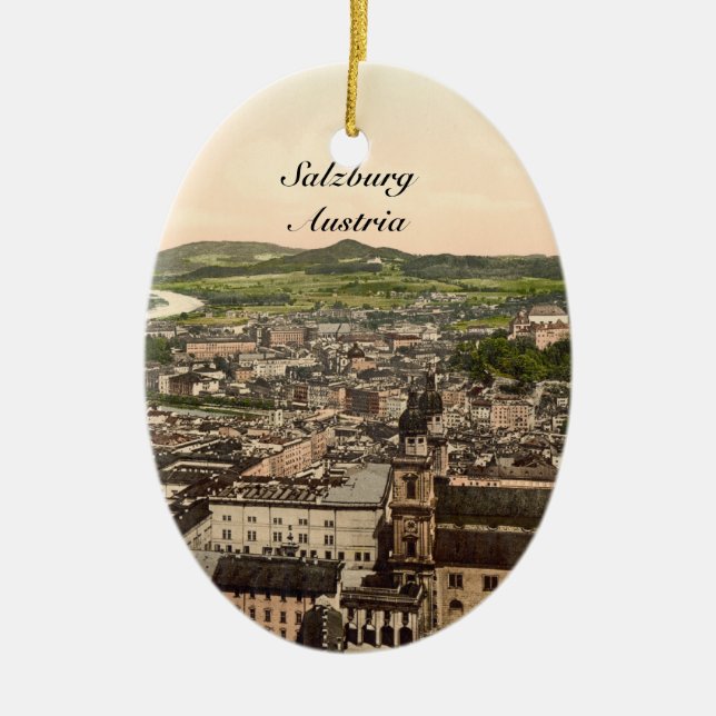 Adorno De Cerámica Salzburg del llano de Maria, Austria (Frente)