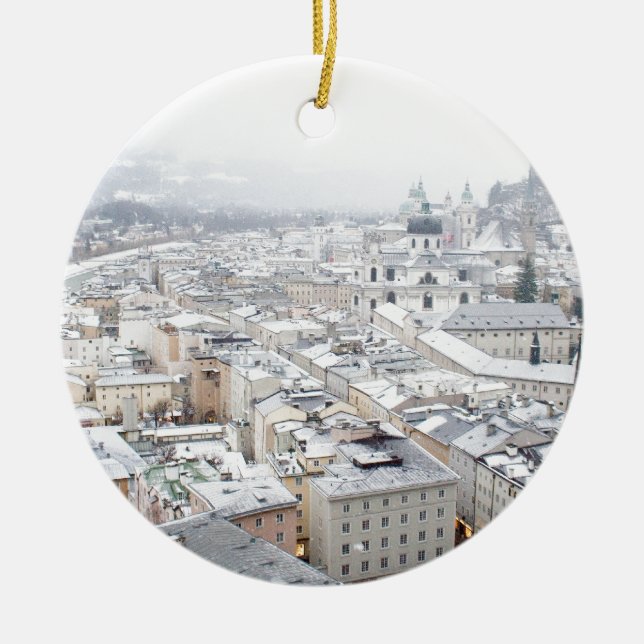 Adorno De Cerámica Salzburgo (Austria) Foto, me encanta Salzburgo (Frente)