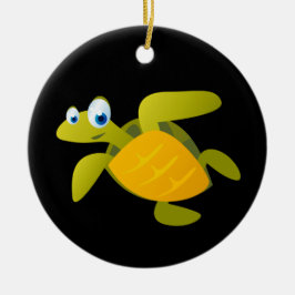 Adorno De Cerámica Sam la tortuga de mar