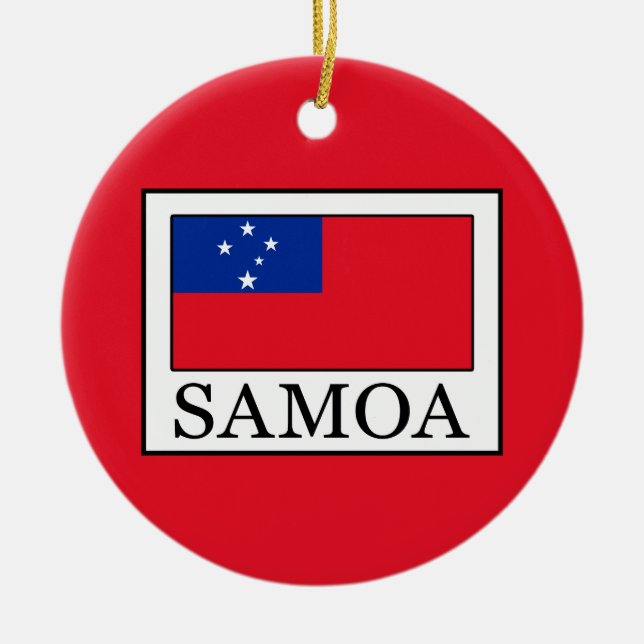 Adorno De Cerámica Samoa (Frente)