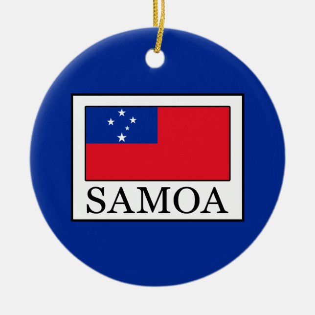 Adorno De Cerámica Samoa (Frente)