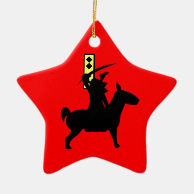 Adorno De Cerámica Samurai Tiny (Frente)