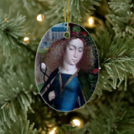 Adorno De Cerámica San Agatha de Sicilia (detalle; M 070)