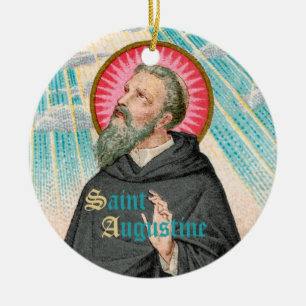 Adorno De Cerámica San Agustín de Hipona (SAU 047; detalle)