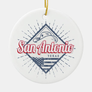 Adorno De Cerámica San Antonio City Texas Estados Unidos