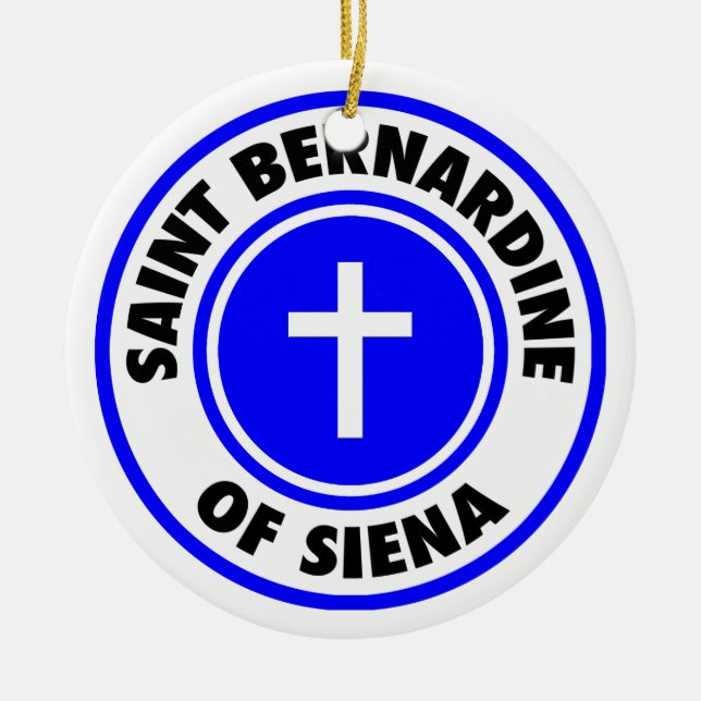Adorno De Cerámica San Bernardino de Siena (Frente)