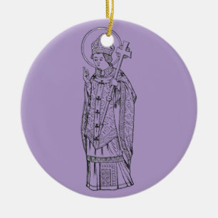 Adorno De Cerámica San Deiniol Abad y Obispo