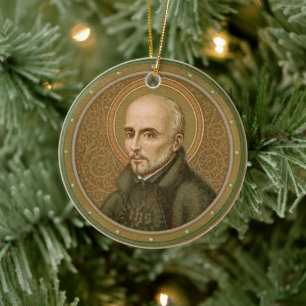 Adorno De Cerámica San Ignacio de Loyola (BK 050; Lema en latín abrev