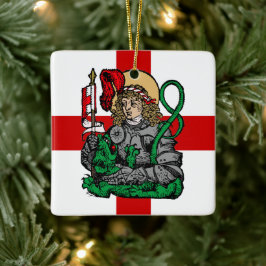 Adorno De Cerámica San Jorge y el Dragón (Nuremberg)