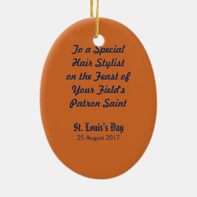 Adorno De Cerámica San Luis IX el Rey (PM 05) (Atrás)